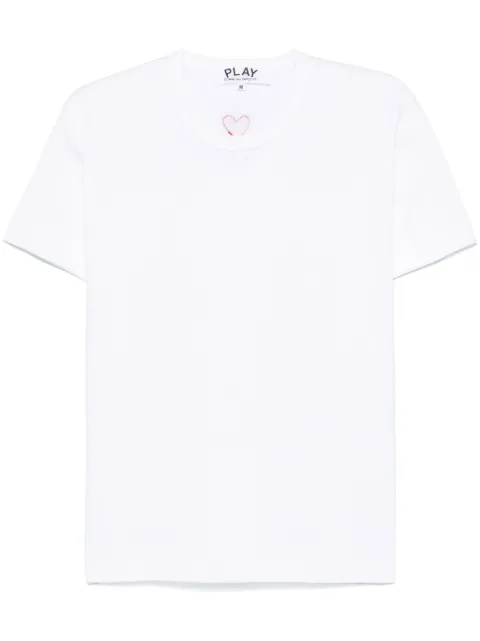 Comme Des Garçons Play signature heart-patch T-shirt White AXT340051