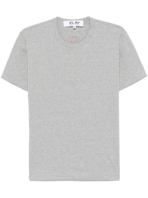 Comme Des Garçons Play signature heart-patch T-shirt Grey AXT340051