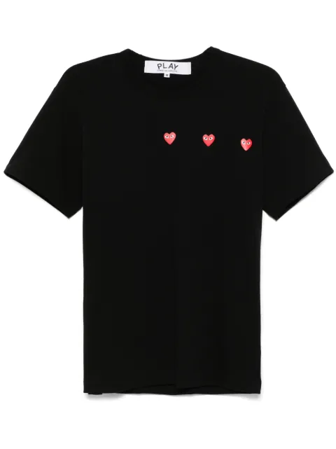 Comme Des Garçons Play heart-print T-shirt Black AXT337051