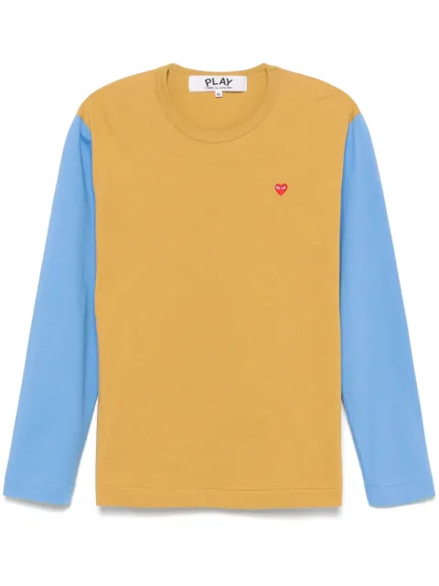 Comme Des Garçons Play Mini Heart-patch T-shirt Yellow AXT316051