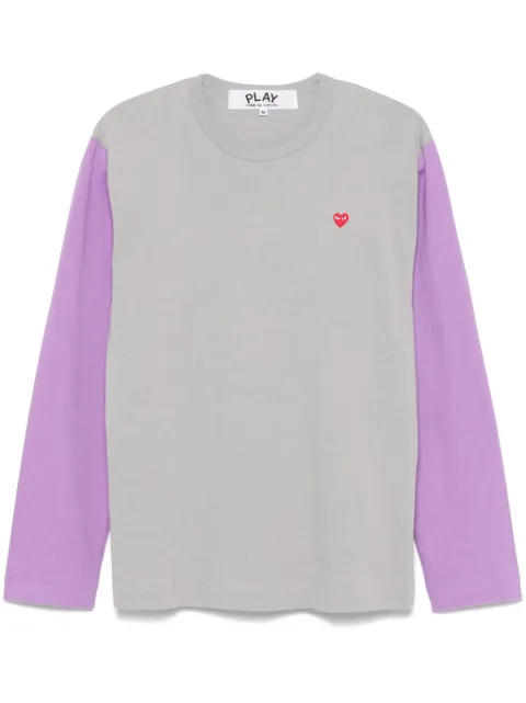 Comme Des Garçons Play heart-patch T-shirt Grey AXT316051