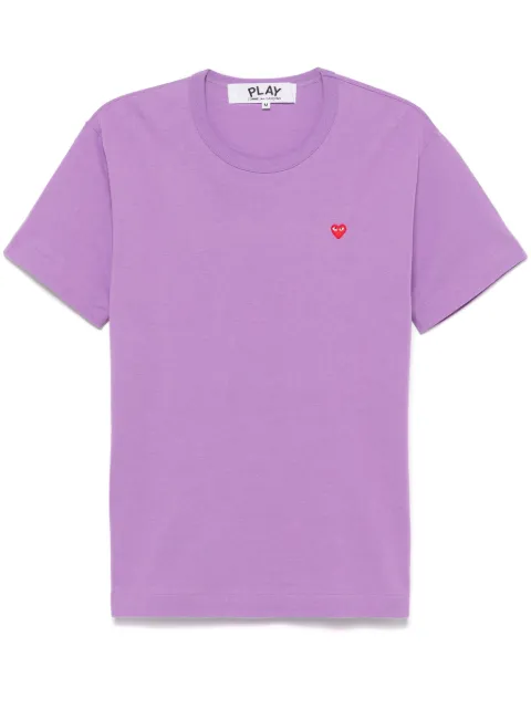 Comme Des Garçons Play heart-patch T-shirt Purple AXT314051