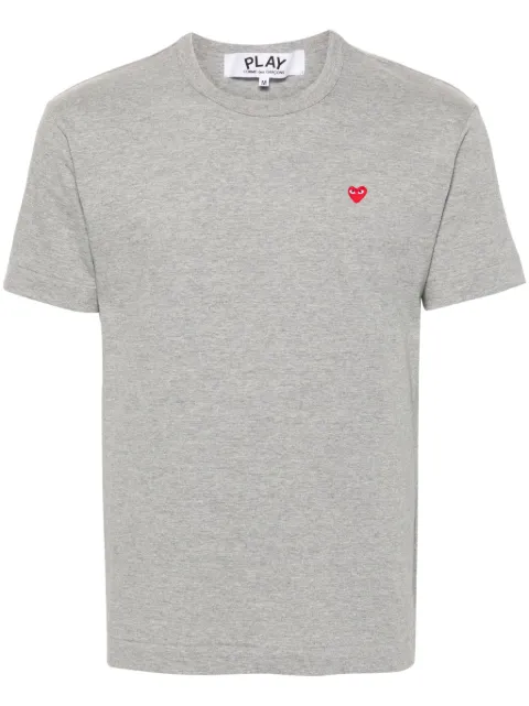 Comme Des Garçons Play heart emblem T-shirt Grey AXT306051