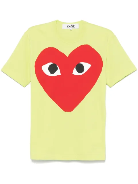 Comme Des Garçons Play heart-print T-shirt Green AXT274051