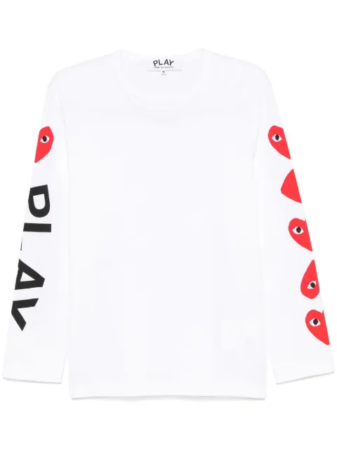 Comme Des Garçons Play logo-print T-shirt White AXT262051