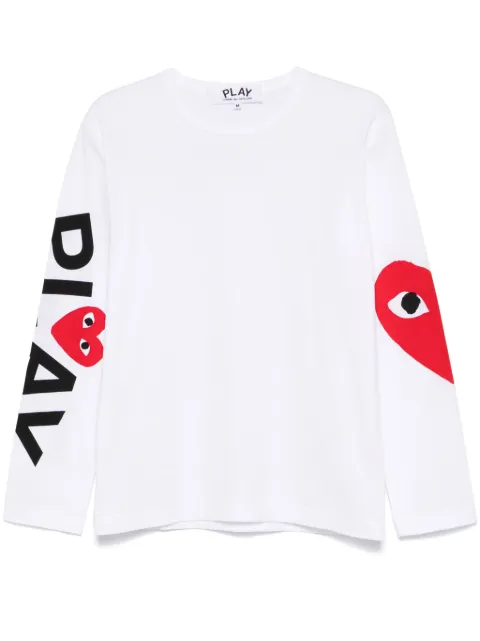 Comme Des Garçons Play heart-print T-shirt White AXT258051