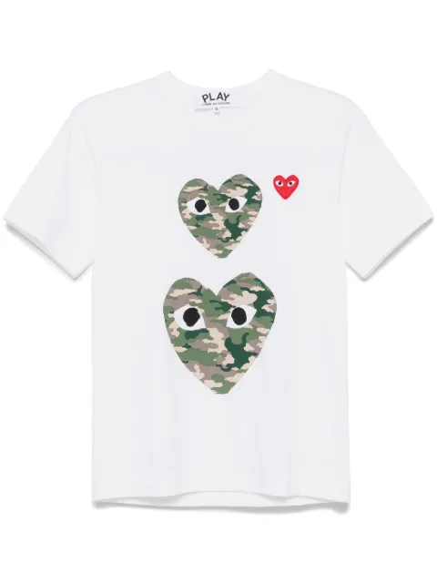 Comme Des Garçons Play heart-patch T-shirt White AXT246051