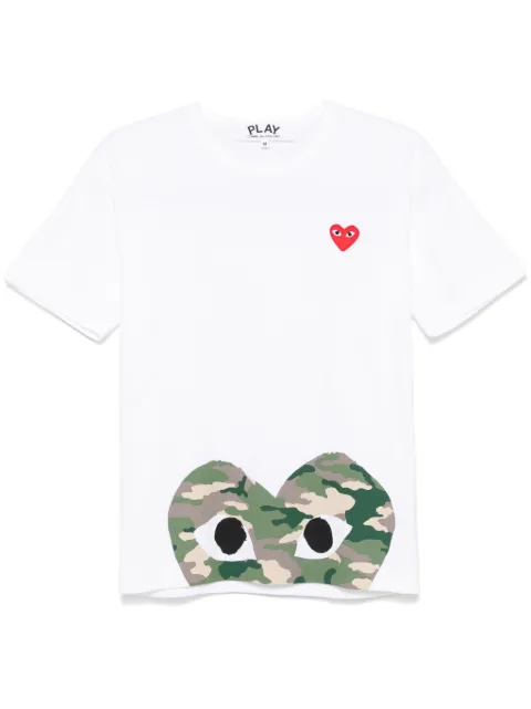Comme Des Garçons Play heart-patch T-shirt White AXT244051