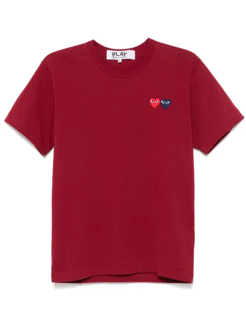 Comme Des Garçons Play heart-patch T-shirt Red AXT226051