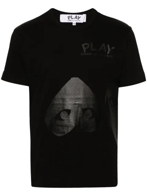 Comme Des Garçons Play logo-print cotton T-shirt Black AXT196051