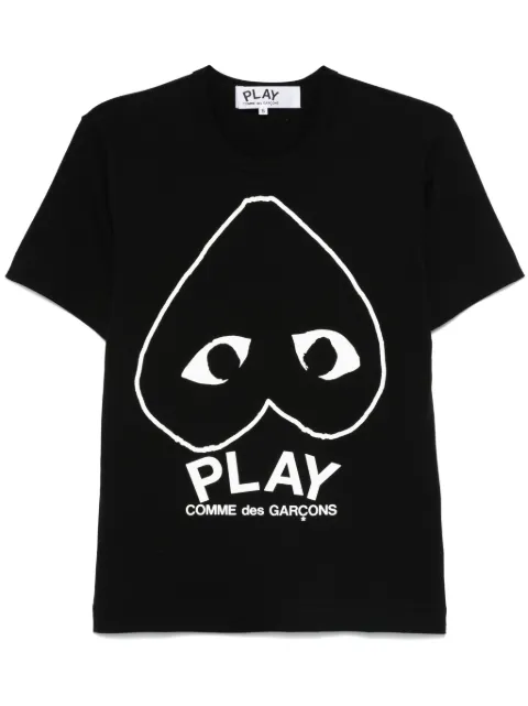 Comme Des Garçons Play logo-print T-shirt Black AXT114051