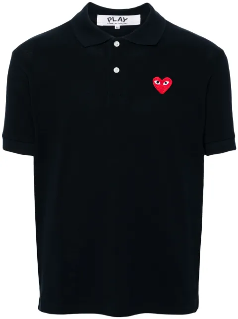 Comme Des Garçons Play heart-patch polo shirt Blue AXT006051