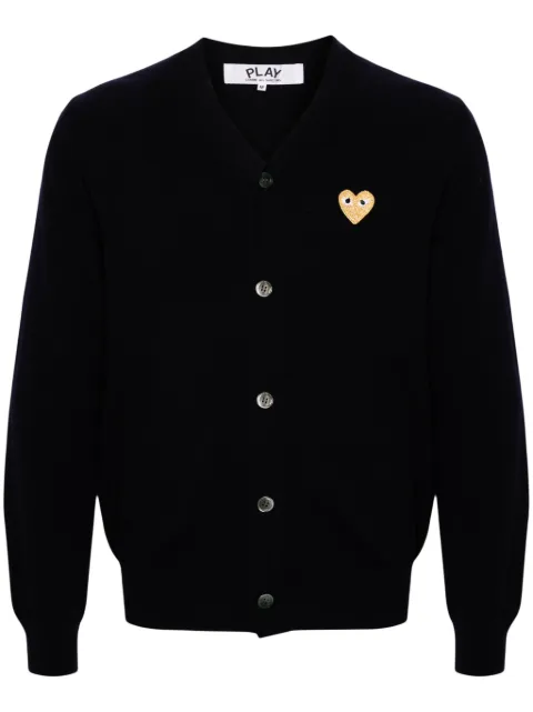 Comme Des Garçons Play V-neck wool cardigan Blue AXN050051