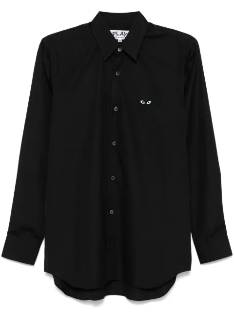 Comme Des Garçons Play Heart-patch shirt Black AXB004051