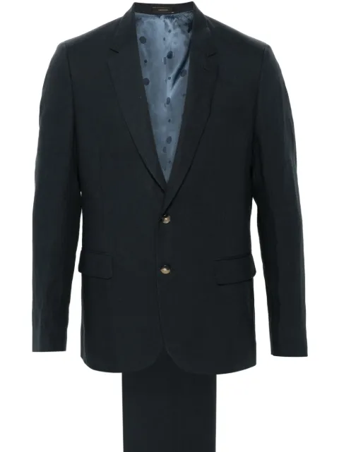 Paul Smith single-breasted linen suit Blue M1R1457M01427