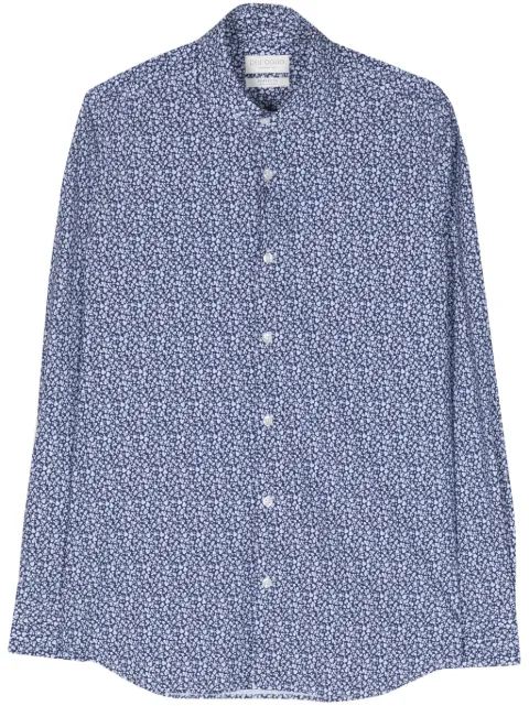 Dell'oglio floral-print classic-collar shirt Blue AR24SR11CANEP08