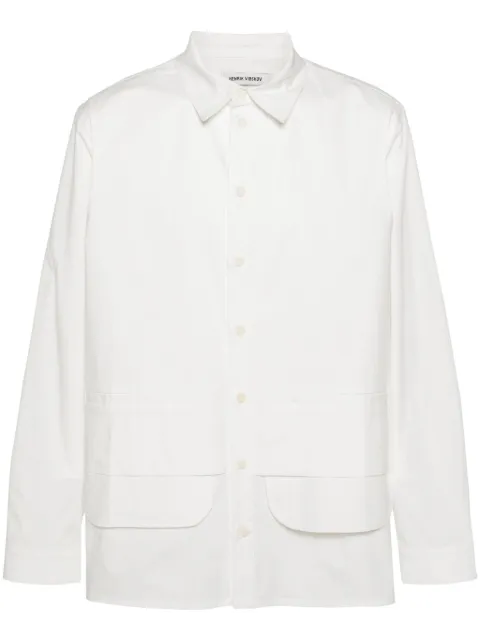 Henrik Vibskov Ants poplin layered shirt White AW24STUDM217