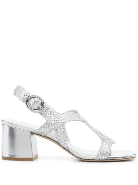 Stuart Weitzman Wovette 60mm sandals Silver SH949MEW