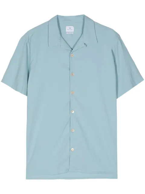 PS Paul Smith short-sleeved organic cotton shirt Blue M2R114RM22050