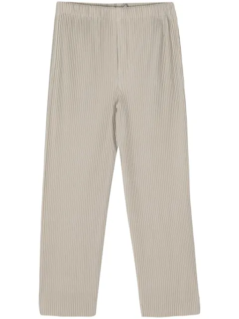 Homme Plissé Issey Miyake MC March pleated trousers Neutrals HP46JF114