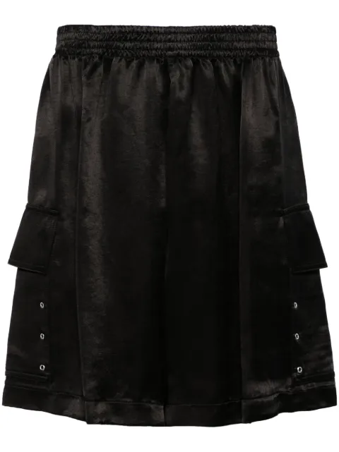 1017 ALYX 9SM eyelet-detailing satin cargo shorts Black AAMSO0075FA01