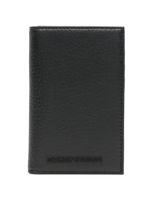 Emporio Armani bi-fold leather cardholder Black Y4R564Y068E