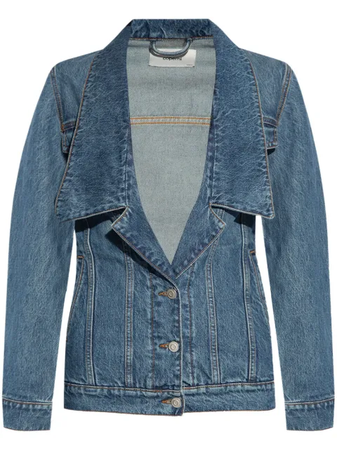 Coperni wide-collar denim jacket Blue COPBL16252
