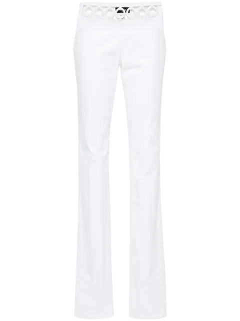 DSQUARED2 Sharpei ring-embellished trousers White S72KA1234S39021