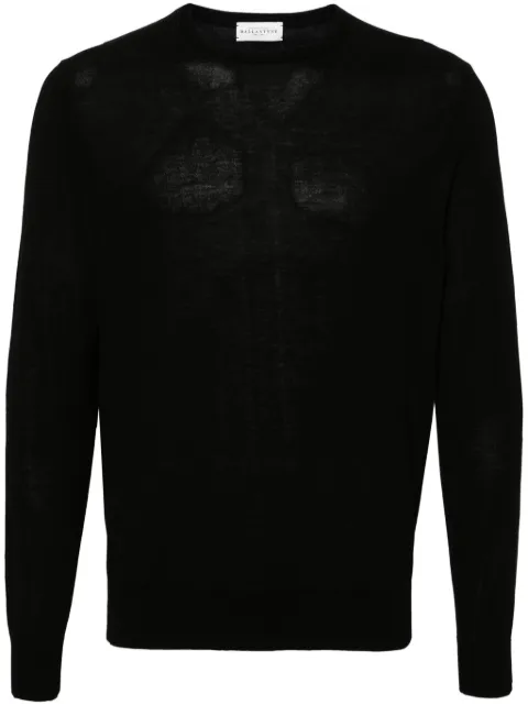 Ballantyne fine-knit cotton sweater Black B2P00018C23