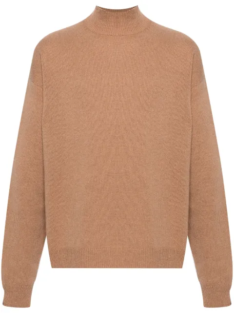 Balenciaga mock-neck ribbed jumper Neutrals 772363T4144