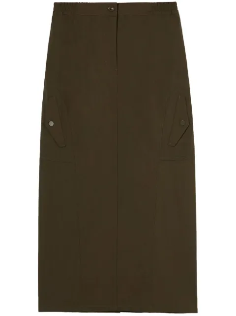 b+ab high-waisted cargo midi skirt Green 4S193AI