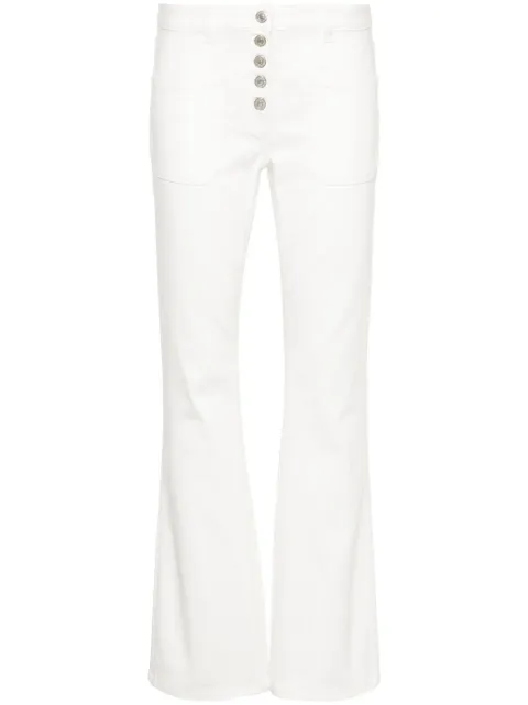Courrèges Multiflex bootcut jeans White 124DPA194DE0022