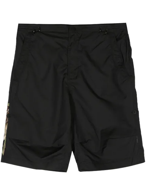 Maharishi embroidered-motif shorts Black 5099MAHATIGERBLK