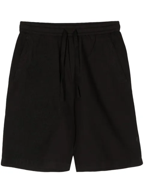 Maharishi embroidered-motif hemp deck shorts Black 5121DRAGONBAMBOOBLK