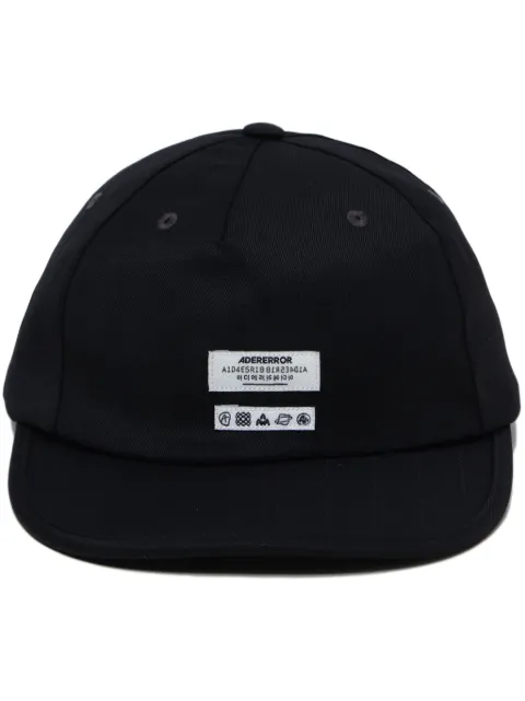 Ader Error Langle embroidered baseball cap Black BN01SSHW0206BK