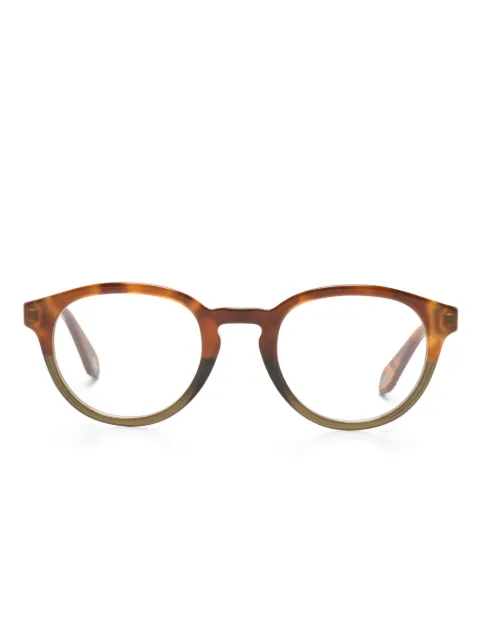 Giorgio Armani round-frame glasses Neutrals AR7248
