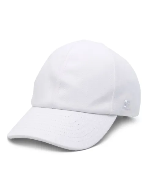 Courrèges embroidered-logo twill cap White 124ACT033CO0024