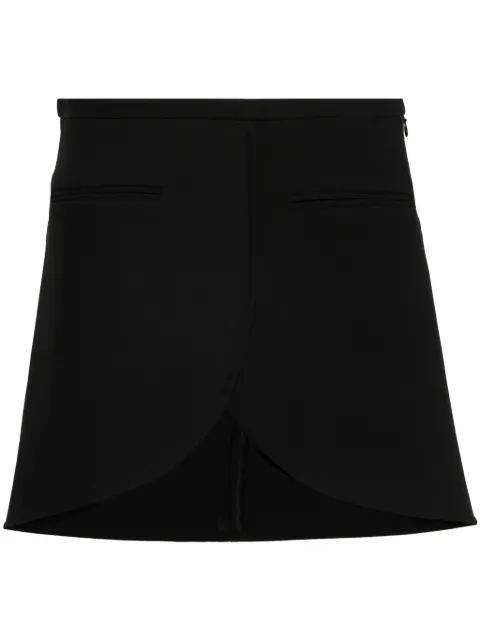 Courrèges Ellipse curved miniskirt Black 224CJU171VI0040