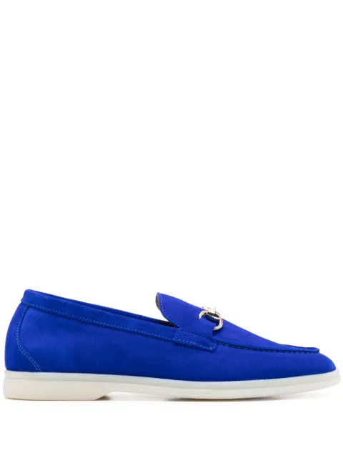Scarosso Lilia suede loafers Blue LILIALOAFEBLSUED