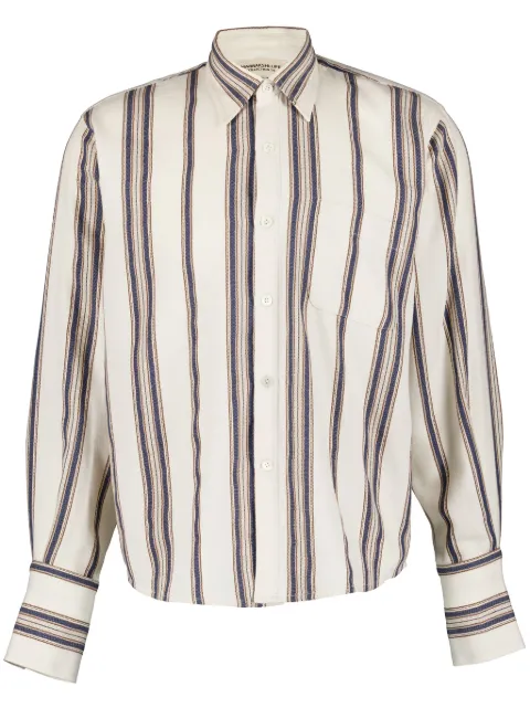 Marrakshi Life striped cotton shirt White C14031