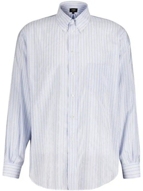 FENDI pinstriped shirt Blue FS1232AQIK