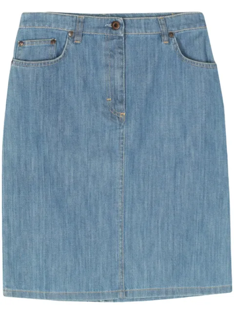 Miu Miu Pre-Owned 2000s denim mini skirt Blue MIU250FV