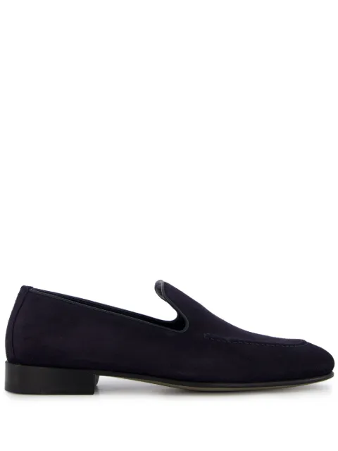 Manolo Blahnik Truro crosta suede loafers Blue 1242693