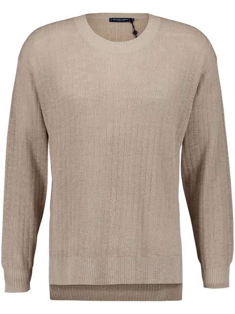Frescobol Carioca ribbed crew-neck jumper Neutrals 2395759
