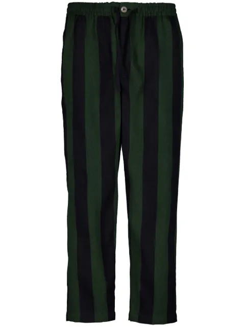 Marrakshi Life striped cotton trousers Black C14072