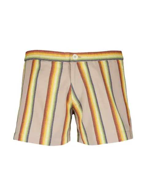 Marrakshi Life striped cotton shorts Neutrals MENS011