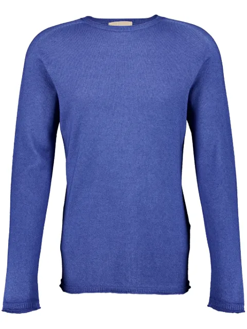 120% Lino fine-knit cashmere jumper Blue 31AL4M39B8000E798