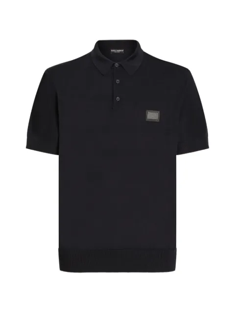 Dolce & Gabbana wool polo shirt Blue GXO38TJCVC7