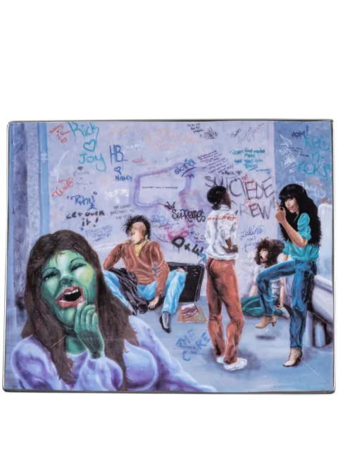 Supreme x Lady Pink Ladies Room "Multicolour" ceramic tray (15cm x 18cm) White SU304