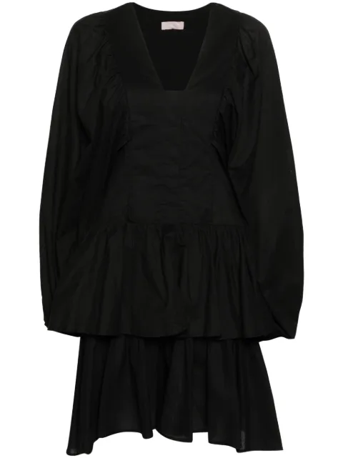 LIU JO cotton mini dress Black MA4402T5978